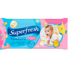 Вологі серветки Superfresh Baby Chamomile 15 шт