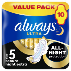 Гігієнічні прокладки Always Ultra Safe Night Extra Duo 10 шт