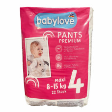 Підгузки Babylove Premium 4 Maxi (8–15 кг) 22 шт