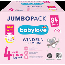 Підгузки Babylove Premium 4 Maxi (8–14 кг) Jumbo Pack 84 шт