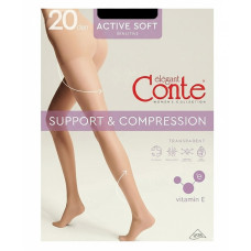 Колготки жіночі Conte ACTIVE SOFT 20 den р.5 Nero