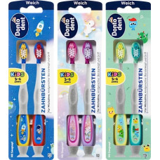 Дитяча зубна щітка Dontodent Soft (3–6 років) 2 шт/уп
