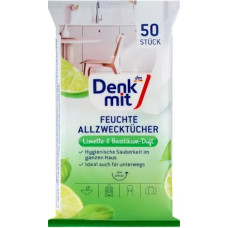 Вологі серветки Denkmit універсальні Lime & Basil 50 шт