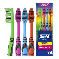 Зубна щітка Oral-B Колорс 40 Середня 4 шт