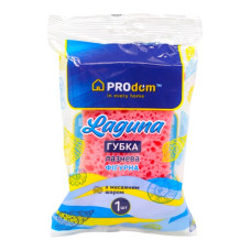 Губка банна пориста фігурна Laguna ProDom 1 шт (15х10,5х5 см)