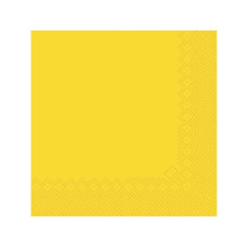 Серветки паперові жовті Silken 33×33 см, 3 шари, 20 шт