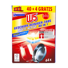 Таблетки для посудомийної машини W5 All in 1 Multi-Active 44 шт