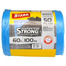 Stark Пакети для сміття міцні 60 л 100 шт (сині)