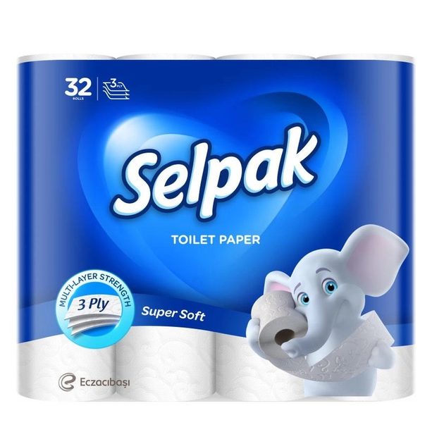 Туалетний папір Selpak 32 рулони 3 шари