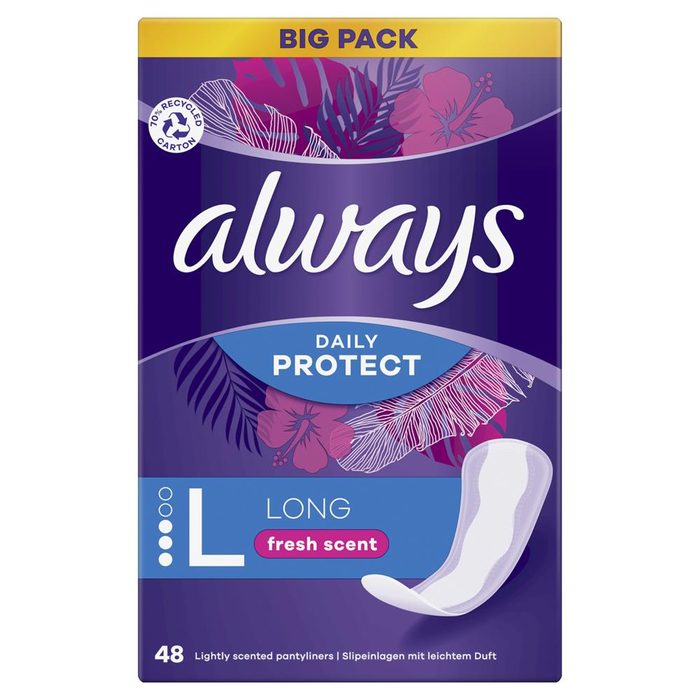 Щоденні гігієнічні прокладки Always Daily Protect Long Trio 48 шт