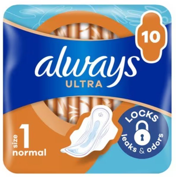 Гігієнічні прокладки Always Ultra Day Normal з крильцями 10 шт