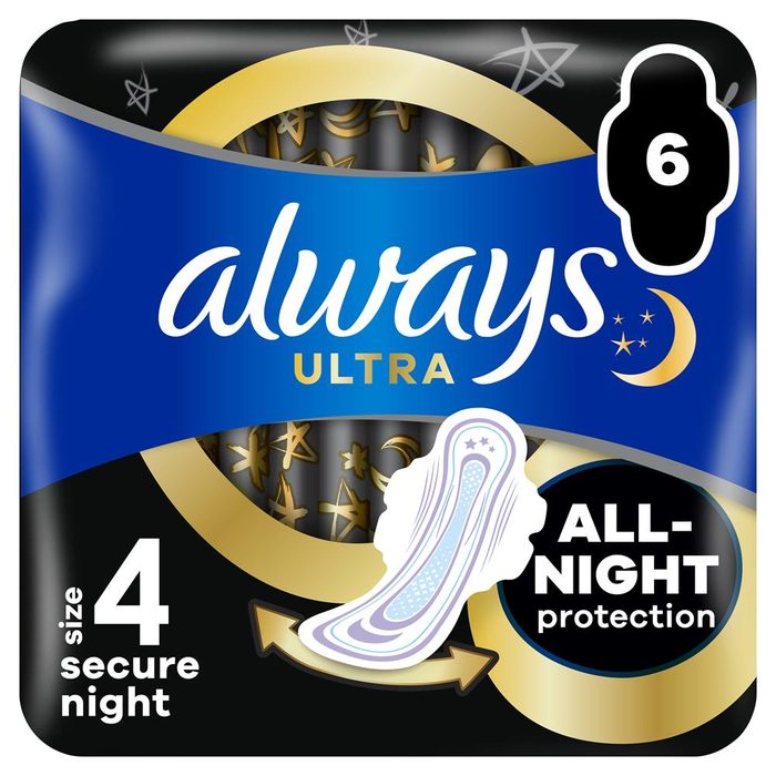 Гігієнічні прокладки Always Ultra Safe Night Single 6 шт