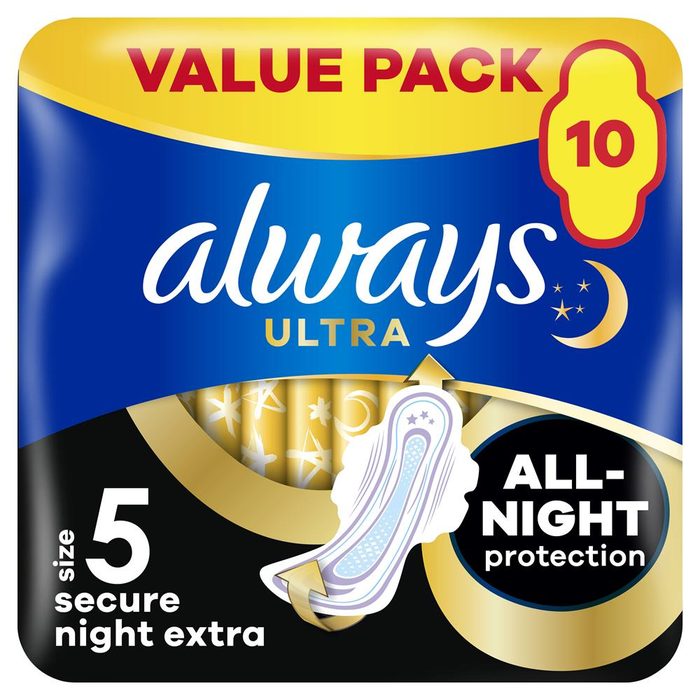 Гігієнічні прокладки Always Ultra Safe Night Extra Duo 10 шт