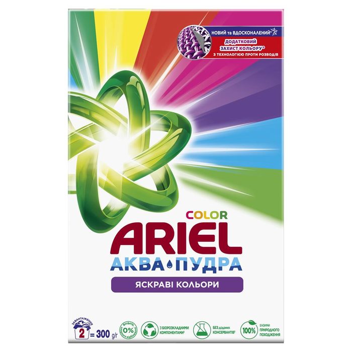 Пральний порошок Ariel Аква-Пудра Color 300 г