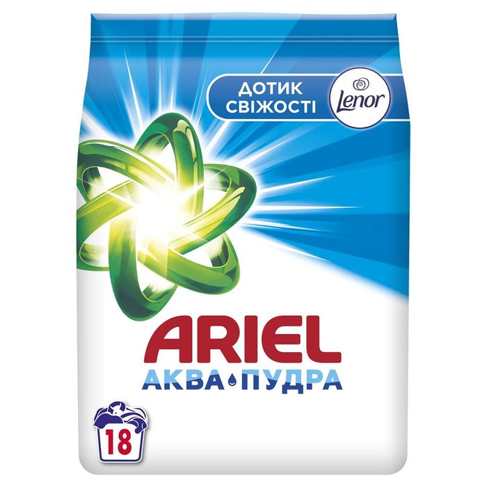 Пральний порошок Ariel Аква-Пудра Дотик свіжості Lenor 2,7 кг