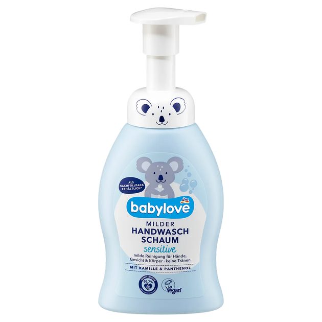 Дитяча пінка-мило Babylove для миття рук Sensitive 250 мл