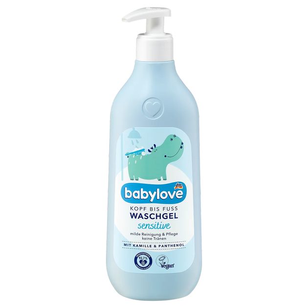 Дитячий гель для миття Babylove Chamomile & Panthenol Ultra Sensitive 500 мл