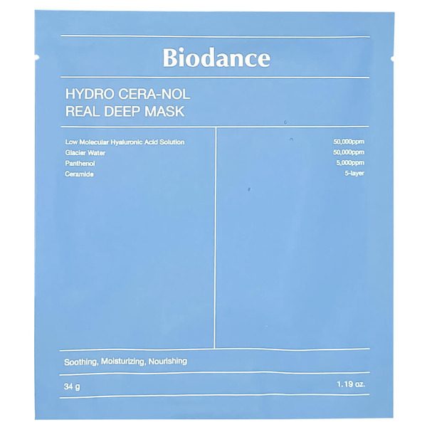 Маска гідрогелева Biodance Real Deep Mask з Hydro Cera-nol 34 г
