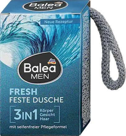 Твердий гель для душу чоловічий Balea Fresh 3в1 100 г