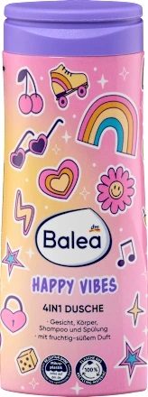 Шампунь та гель для душу Balea Kids 4в1 Girls Happy Vibes 300 мл