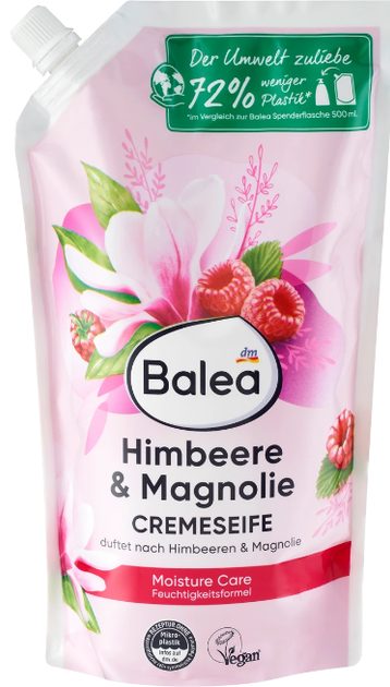 Крем-мило Balea Himbeere & Magnolie 850 мл (запаска)