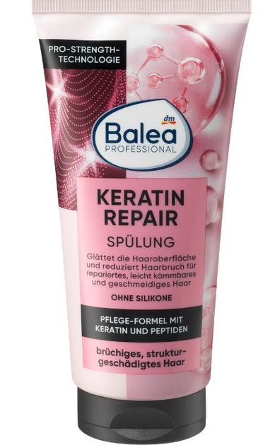 Кондиціонер Balea Professional для ламкого та пошкодженого волосся Keratin 200 мл