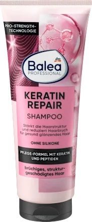 Шампунь Balea Professional для ламкого та пошкодженого волосся Keratin Repair 250 мл