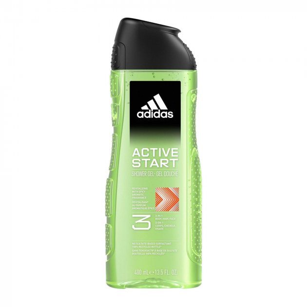 Гель для душу Adidas Active Start Hair & Body 400 мл
