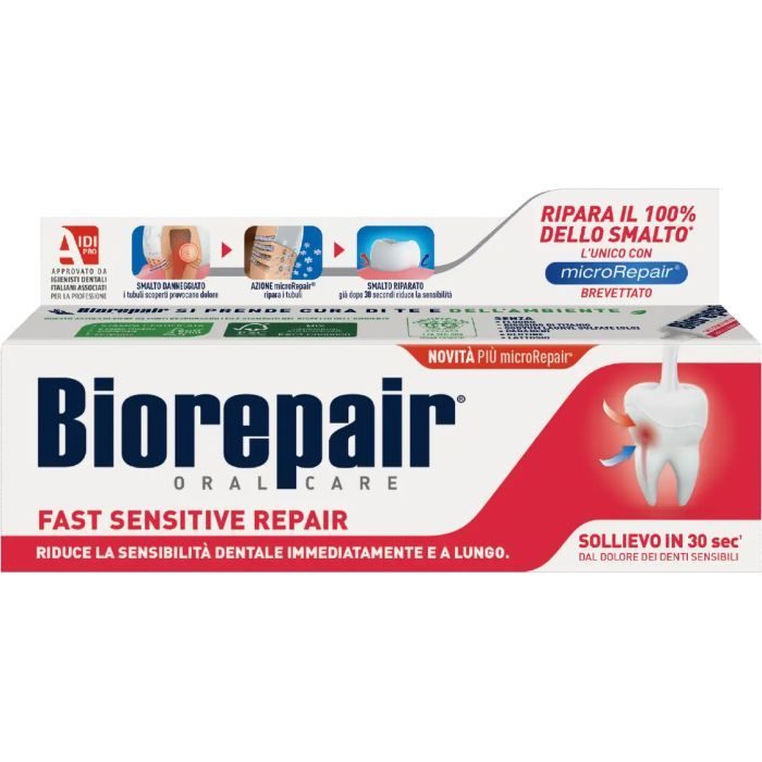 Зубна паста Biorepair Fast Sensitive Repair 75 мл