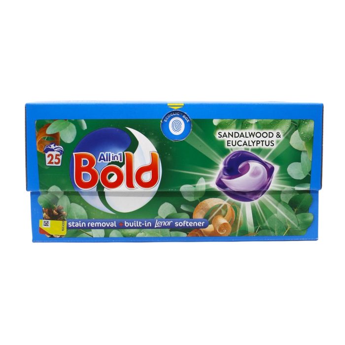 Гель-капсули для прання Bold All in 1 Sandal Wood&Eucalyptus (25 прань)