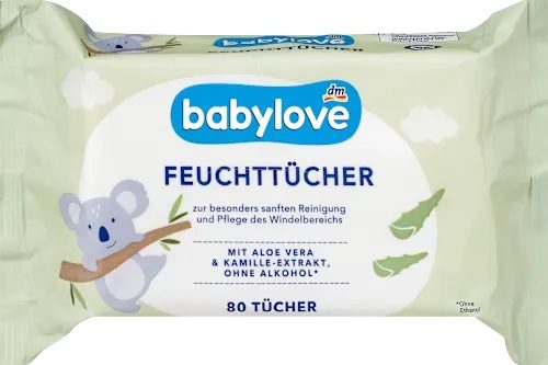 Вологі серветки Babylove 320 шт (4×80 шт)