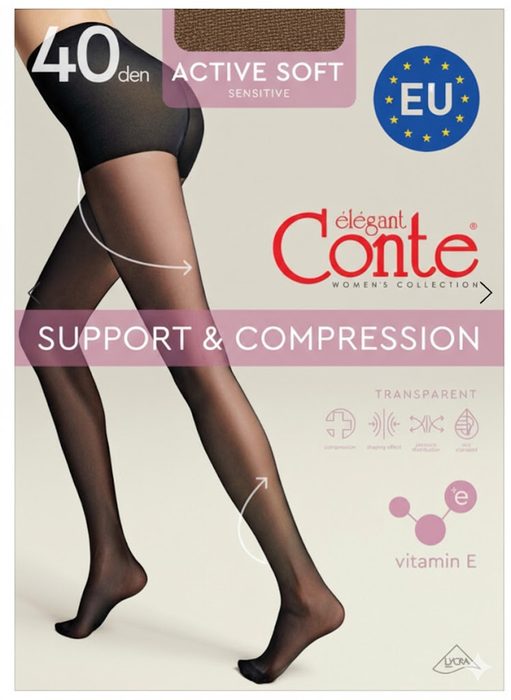 Колготки жіночі Conte ACTIVE SOFT 40 den р.5 Bronz