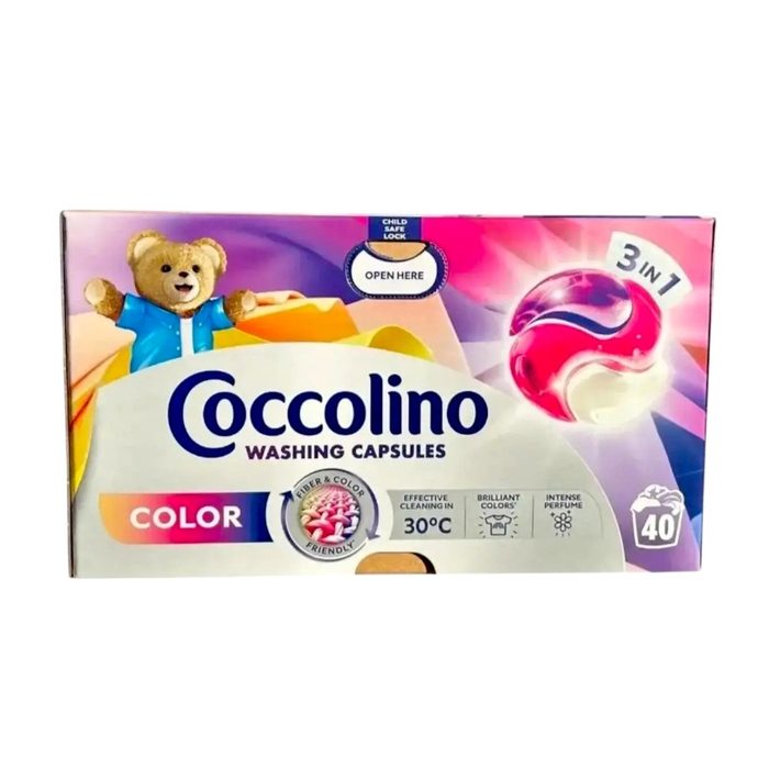 Капсули для прання кольорових речей Coccolino Color 40 шт