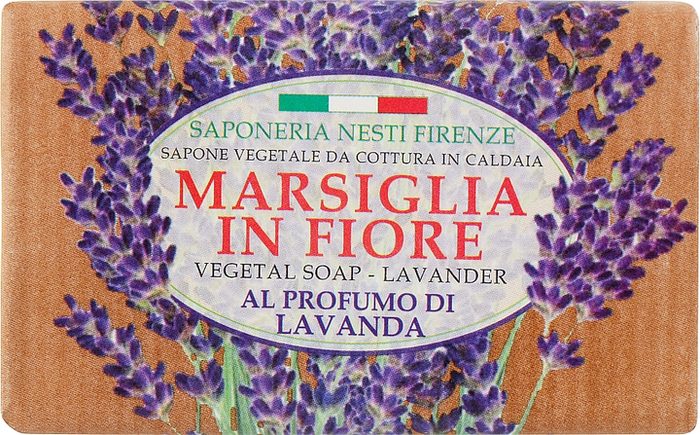 Мило тверде натуральне Marsiglia in Fiore Лаванда 125 г