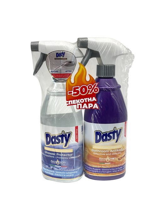 Набір Dasty Засіб проти вапна Super Antikalk 700 мл + Dasty Засіб для чищення Shower Protector 700 мл