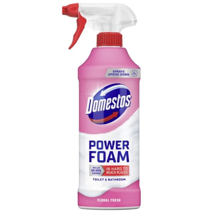 Спрей-піна для чищення унітазу та ванної Domestos Квіткова свіжість, 435 мл