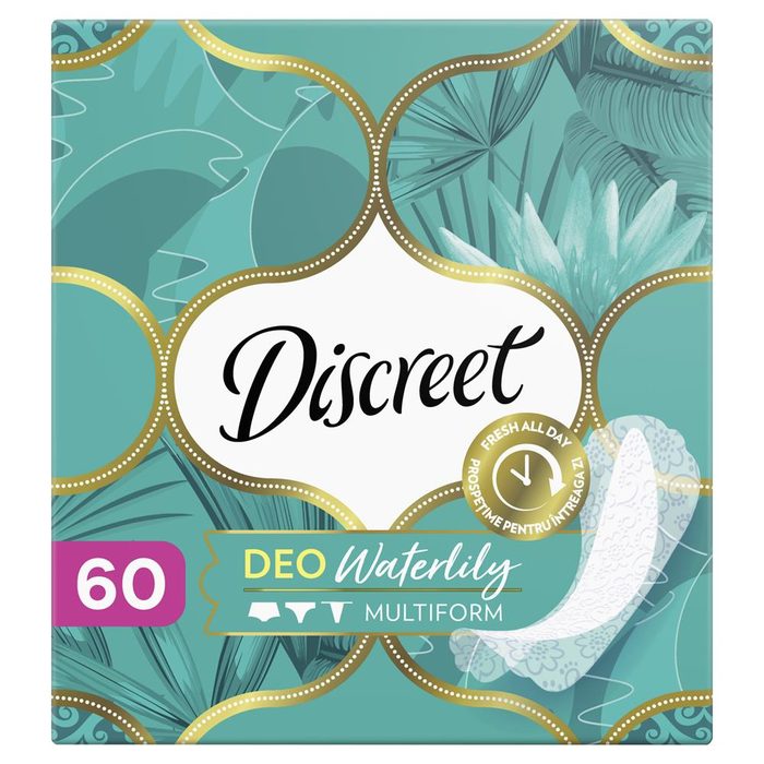 Щоденні гігієнічні прокладки Discreet Deo Water Lily Multiform Triple 60 шт