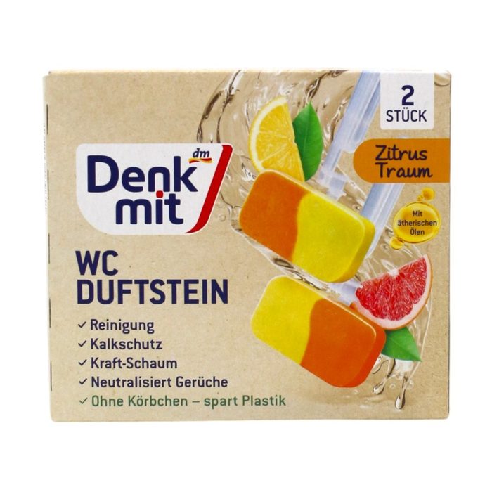 Туалетний блок для унітазу Denkmit Zitrus Traum (2 шт.)
