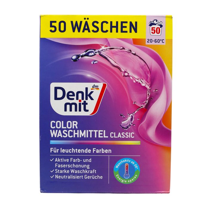 Порошок для прання кольорових речей Denkmit 3 кг (50 прань)