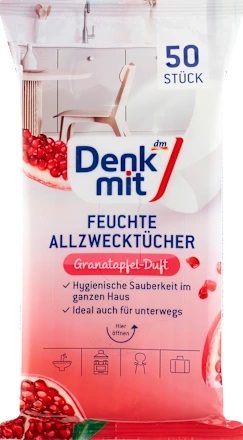 Вологі серветки Denkmit універсальні Pomegranate 50 шт