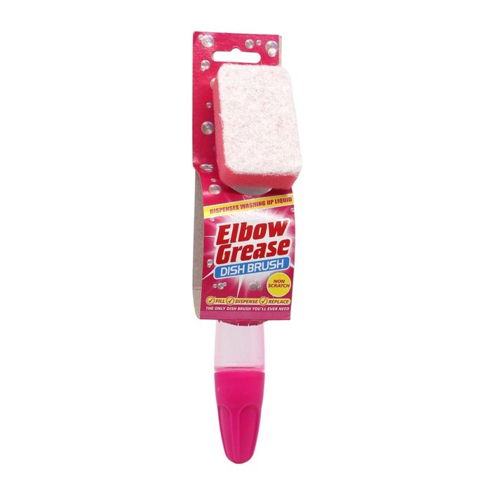 Губка з тримачем-дозатором для миття посуду Elbow Grease Pink
