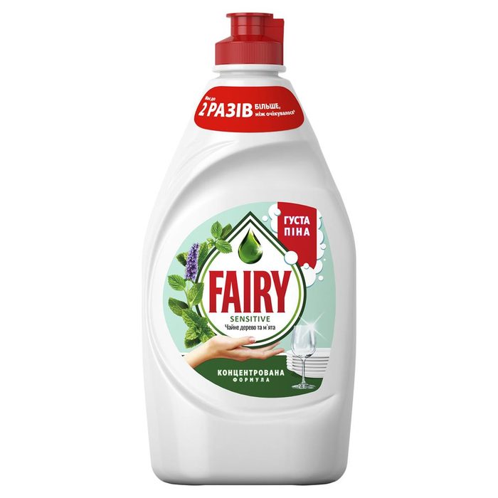 Засіб для миття посуду Fairy Чайне дерево та мʼята 450 мл