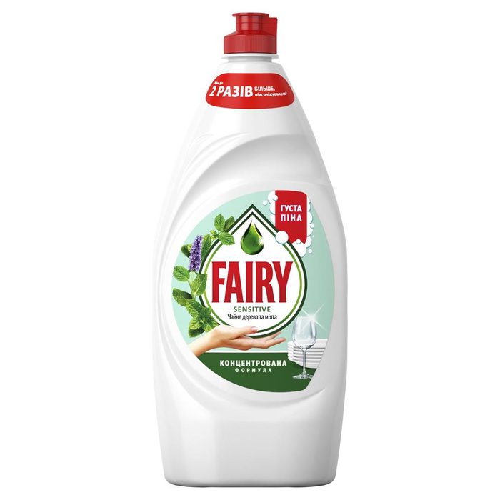 Засіб для миття посуду Fairy Чайне дерево та мʼята 900 мл