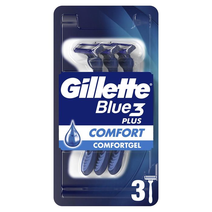 Одноразова бритва для гоління чоловіча Gillette Blue 3 Plus 3 шт