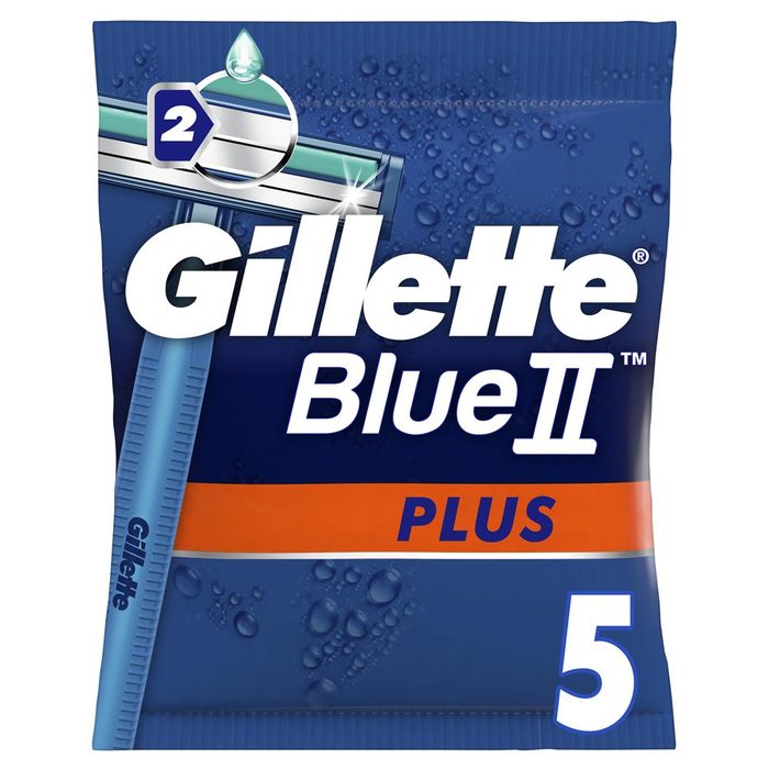 Одноразові бритви для гоління чоловічі Gillette BlueII Plus 5 шт