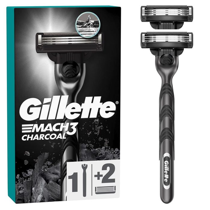 Бритва чоловіча для гоління Gillette Mach3 Charcoal + 2 змінні касети