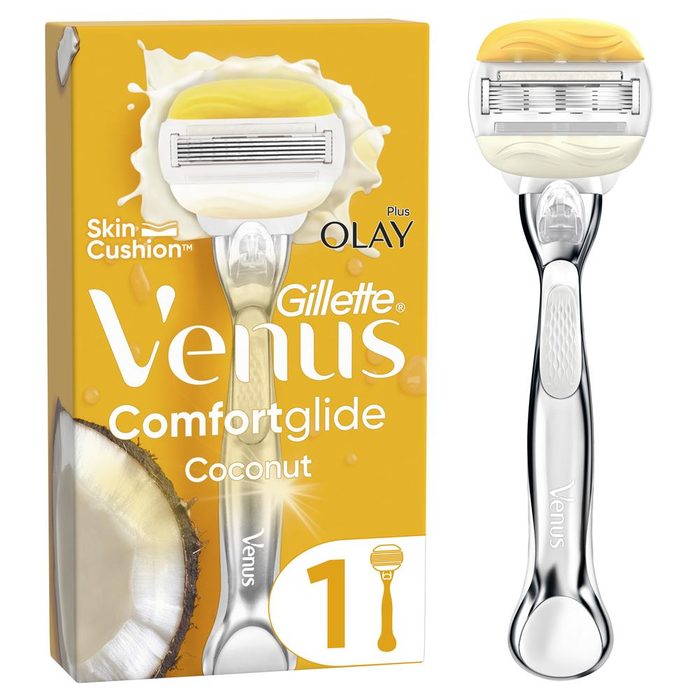 Бритва жіноча для гоління Gillette Venus&Olay ComfortGlide Coconut + 1 змінна касета