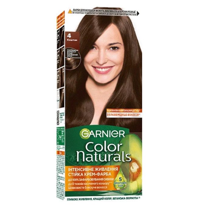 Фарба для волосся Garnier Color Naturals, відтінок 4