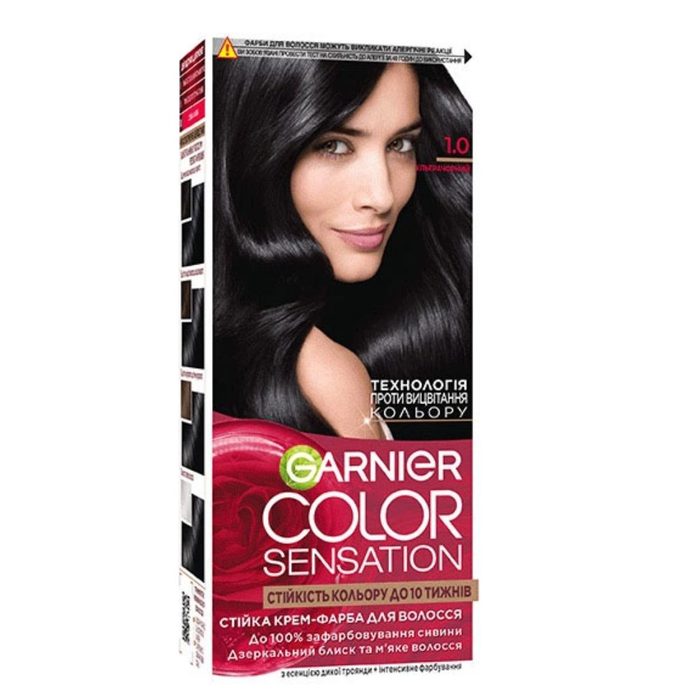 Крем-фарба для волосся Garnier Sensation Color, відтінок 1.0