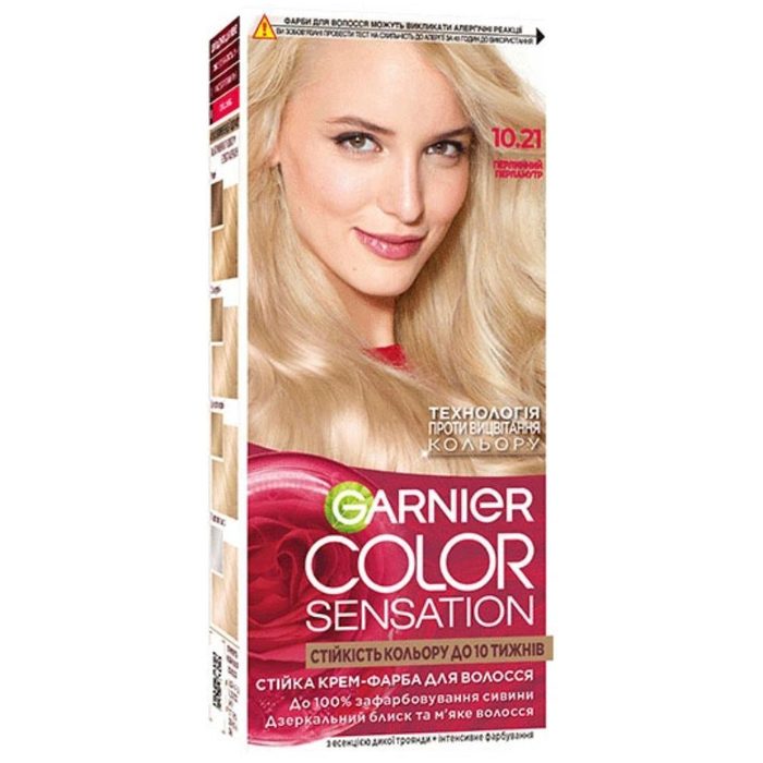 Крем-фарба для волосся Garnier Sensation Color, відтінок 10.21